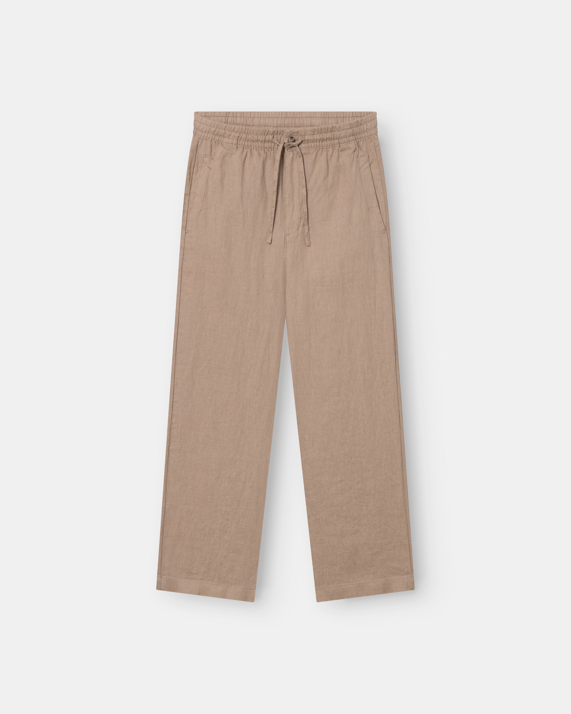Baggy 100% flax pants mocha